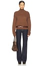 view 4 of 4 Elm High Neck Knit Jumper in Mocha