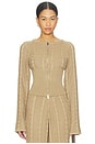 view 1 of 4 Cici Cable Knit Top in Latte