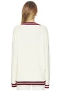 view 3 of 4 Colton Varsity Knit Jumper in Cream Contrast