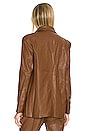 view 4 of 5 Lennox PU Jacket in Chocolate