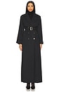 view 3 of 5 Victoria Floor Length Trench in Black