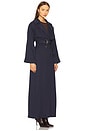 view 3 of 4 Victoria Floor Length Trench in Blue