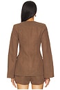 view 3 of 4 Emilie Fitted Blazer in Coffee