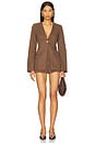 view 4 of 4 Emilie Fitted Blazer in Coffee