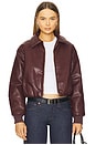 view 1 of 4 CHAQUETA THORNE BOMBER in Plum