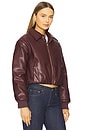 view 2 of 4 CHAQUETA THORNE BOMBER in Plum