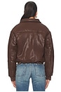 view 4 of 5 Thorne Bomber Jacket in Chocolate