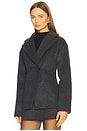 view 2 of 4 Jovie Cinched Blazer in Charcoal