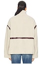 view 4 of 5 Tatum Teddy Contrast Jacket in Beige