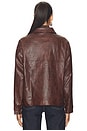 view 4 of 5 CHAQUETA WENDY CROC PU LEATHER in Brown