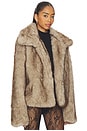 view 2 of 4 Leila Faux Fur Jacket in Cream