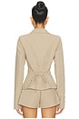 view 3 of 4 Liana Cinch Blazer in Taupe