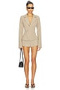 view 4 of 4 Liana Cinch Blazer in Taupe