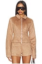 view 1 of 5 Archer Faux Suede Jacket in Tan
