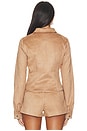 view 5 of 5 Archer Faux Suede Jacket in Tan