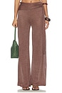 view 1 of 6 Celine Shimmer Pant in Chocolate