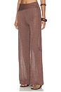 view 3 of 6 Celine Shimmer Pant in Chocolate