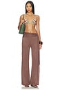 view 5 of 6 Celine Shimmer Pant in Chocolate