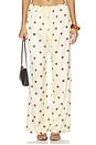 view 1 of 6 Lyra Pant in Butter Polka Dot