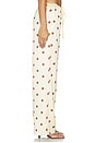 view 3 of 6 Lyra Pant in Butter Polka Dot