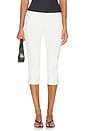 view 1 of 7 PANTALÓN CAPRI  in White