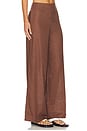 view 2 of 6 PANTALON EN LIN NINA in Mocha