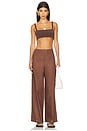 view 5 of 6 x REVOLVE Nina Linen Pant in Mocha