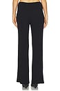 view 4 of 6 Baha Ribbed Wide Leg in Black