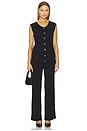 view 5 of 6 Baha Ribbed Wide Leg in Black