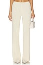 view 1 of 6 Baha Ribbed Wide Leg in Cream