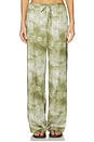 view 1 of 6 Lyra Print Pant in Green