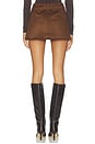 view 4 of 6 Jacqui Faux Suede Mini Skirt in Mocha