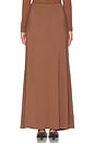 view 4 of 6 Cantarios Jersey Maxi Skirt in Mocha