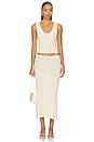 view 5 of 6 Baha Midi Skirt in Cream