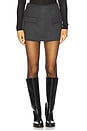 view 1 of 6 Jovie Mini Skirt in Charcoal