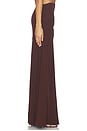 view 2 of 6 Kalea Twist Maxi Skirt in Chocolate