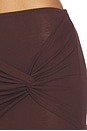 view 6 of 6 Kalea Twist Maxi Skirt in Chocolate