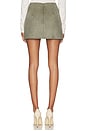view 4 of 6 Amelia Faux Suede Mini Skirt in Olive