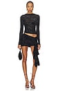 view 5 of 6 JUPE VELERA FRILL MINI in Black Burnout