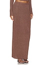 view 2 of 6 JUPE RUMER KNIT MAXI in Chocolate