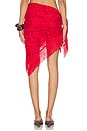 view 4 of 6 Lace Wrap Skirt in Red