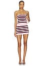 view 5 of 6 Rita Knit Mini Skirt in Pink Stripe