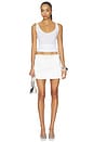 view 5 of 6 FALDA ANISE MICRO MINI in Off White