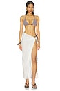 view 5 of 6 Zelie Shell Wrap in White