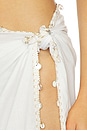 view 6 of 6 Zelie Shell Wrap in White