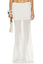 view 1 of 6 JUPE TAMARA SHEER MAXI in Off White