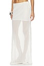view 3 of 6 JUPE TAMARA SHEER MAXI in Off White