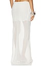 view 4 of 6 JUPE TAMARA SHEER MAXI in Off White