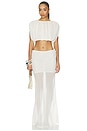 view 5 of 6 JUPE TAMARA SHEER MAXI in Off White