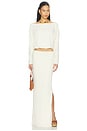 view 5 of 6 FALDA AINARA MAXI in Cream